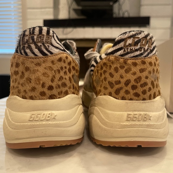 $695 Golden Goose Running Sole Sneakers in Animal-print Various Horsy EU 43 US10 - Picture 9 of 10